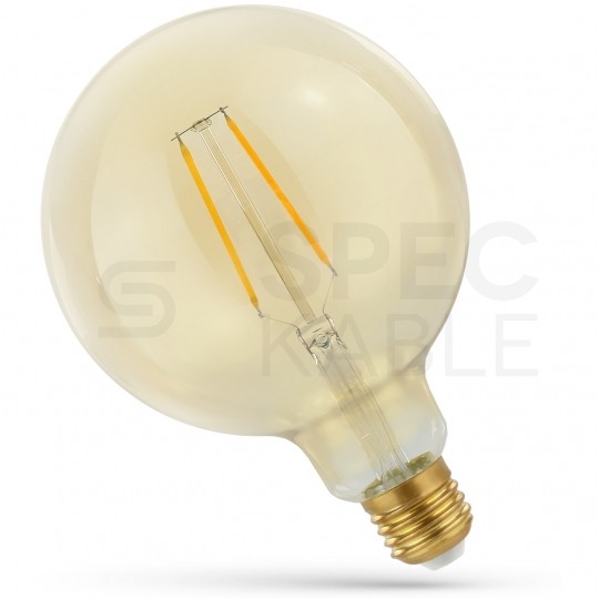 Żarówka LED E27 230V 5W Globe COG Gold ciepła