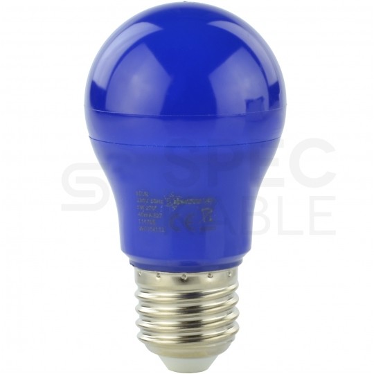 Żarówka LED E27 230V 5W GLS niebieska