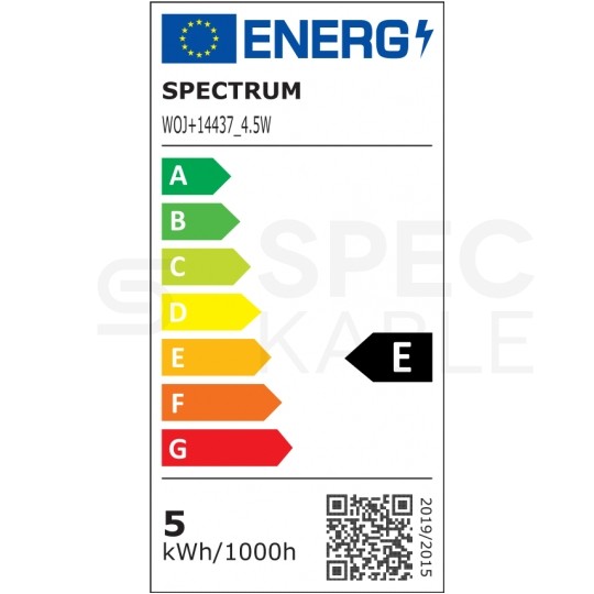 Żarówka LED G9 230V 4,5W 540lm 4000K barwa NW biała neutralna SPECTRUM LED