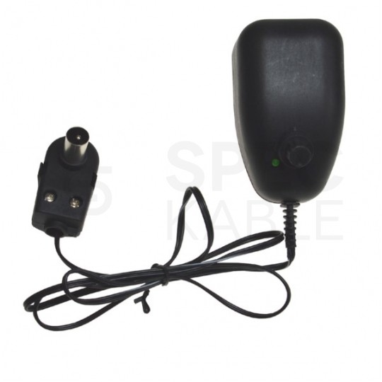 Zasilacz antenowy 12V 100mA wtyk IEC regulowany