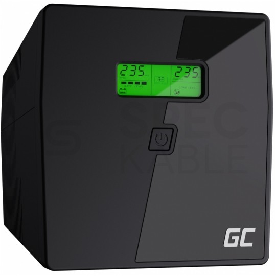 Zasilacz awaryjny UPS Power Proof 1200W / 2000VA AVR + 2x akumulator AGM 9Ah Green Cell