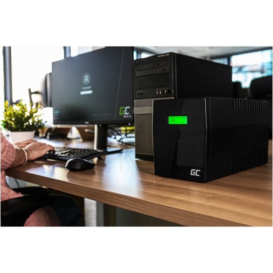 Zasilacz awaryjny UPS Power Proof 1200W / 2000VA AVR + 2x akumulator AGM 9Ah Green Cell