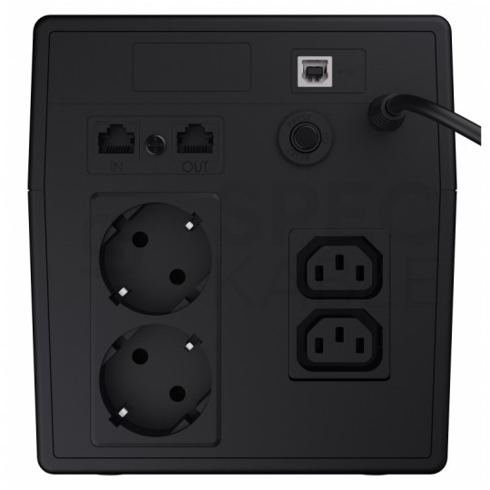 Zasilacz awaryjny UPS Power Proof 600W / 1000VA AVR + 2x akumulator AGM 7Ah Green Cell