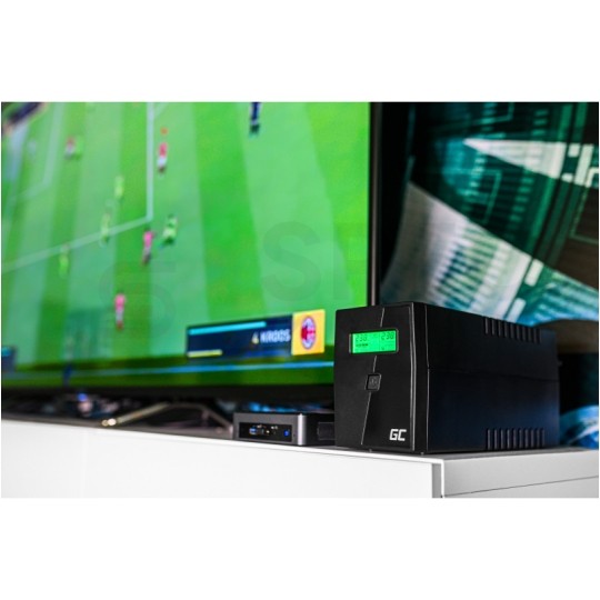 Zasilacz awaryjny UPS Power Proof 600W / 1000VA AVR + 2x akumulator AGM 7Ah Green Cell