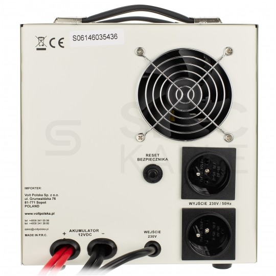 Zasilacz awaryjny UPS przetwornica SINUS PRO E 12V/230V AVR 1050W / 1500VA 20A VOLT do centralnego ogrzewania (pieca CO, pompy itp.)