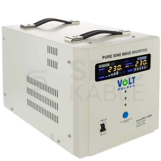 Zasilacz awaryjny UPS przetwornica SINUS PRO E 12V/230V AVR 1050W / 1500VA 20A VOLT do centralnego ogrzewania (pieca CO, pompy itp.)