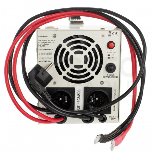 Zasilacz awaryjny UPS przetwornica SINUS PRO E 12V/230V AVR 700W / 1000VA 5/10A VOLT do centralnego ogrzewania (pieca CO, pompy itp.)