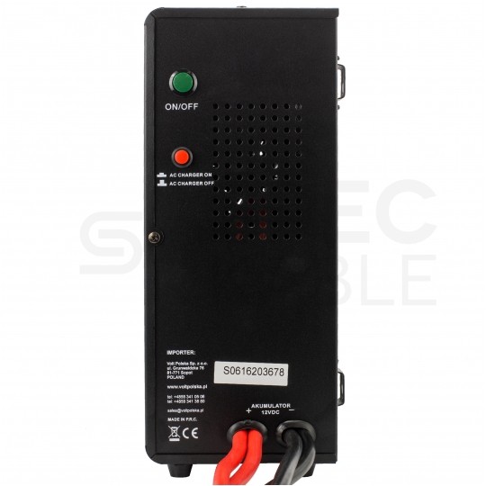 Zasilacz awaryjny UPS przetwornica SINUS PRO W 12V/230V AVR 700W / 1000VA 20A VOLT do centralnego ogrzewania (pieca CO, pompy itp.)