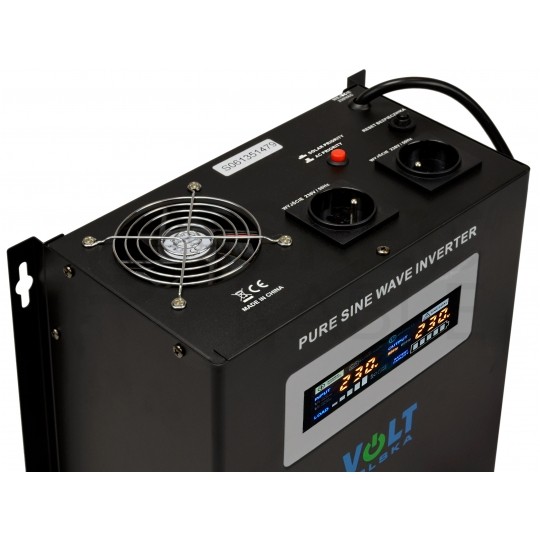 Zasilacz awaryjny UPS przetwornica SINUS PRO W 24V/230V AVR 1800W / 2500VA 20A VOLT do centralnego ogrzewania (pieca CO, pompy itp.)