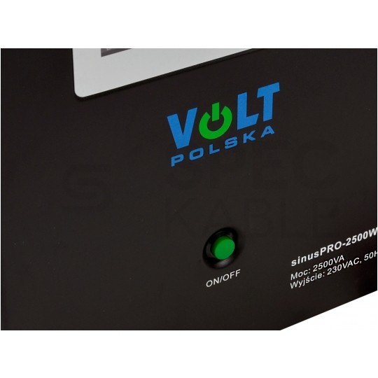 Zasilacz awaryjny UPS przetwornica SINUS PRO W 24V/230V AVR 1800W / 2500VA 20A VOLT do centralnego ogrzewania (pieca CO, pompy itp.)