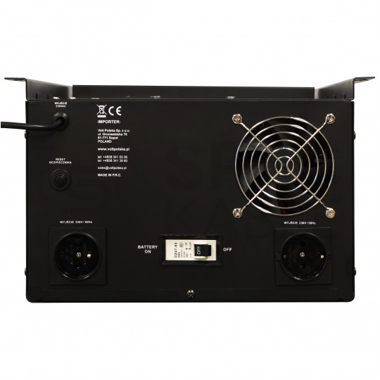 Zasilacz awaryjny UPS przetwornica SINUS UPS 12V/230V AVR 300W / 500VA 10A + akumulator AGM 40Ah VOLT