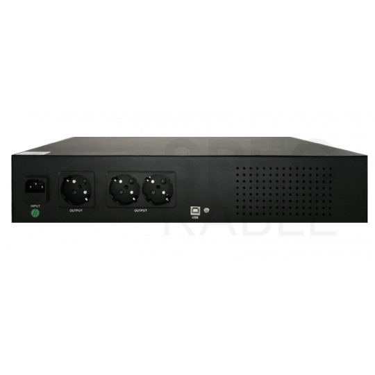 Zasilacz awaryjny UPS RACK 19" 2U 600W / 1000VA AVR + 2x akumulator 7Ah AVIZIO Power