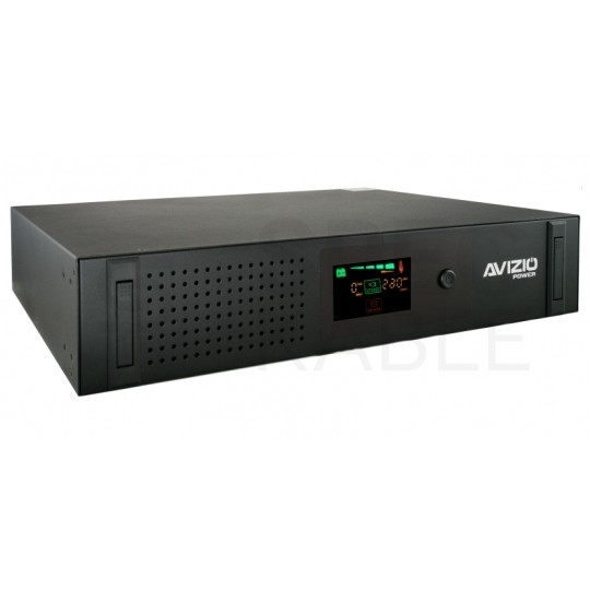 Zasilacz awaryjny UPS RACK 19" 2U 600W / 1000VA AVR + 2x akumulator 7Ah AVIZIO Power