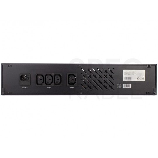 Zasilacz awaryjny UPS RACK 19" 2U PowerBox 510W / 850VA AVR + akumulator AGM 9Ah GT