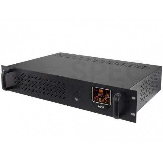 Zasilacz awaryjny UPS RACK 19" 2U PowerBox 510W / 850VA AVR + akumulator AGM 9Ah GT