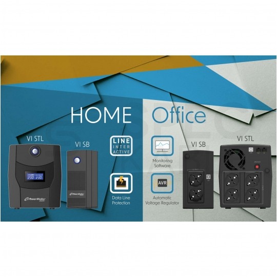 Zasilacz awaryjny UPS TOWER 1320W / 2200VA 2x9 Ah VI 2200 STL FR PowerWalker