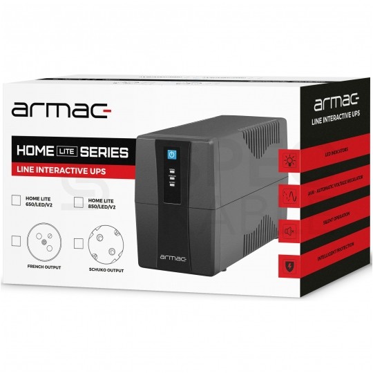 Zasilacz awaryjny UPS TOWER 390W / 650VA 1x7 Ah HL/650E/LED/V2 FR ARMAC