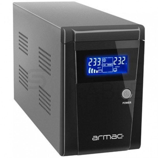 Zasilacz awaryjny UPS TOWER 650W /1000VA 2x7 Ah O/1000F/LCD OFFICE ARMAC
