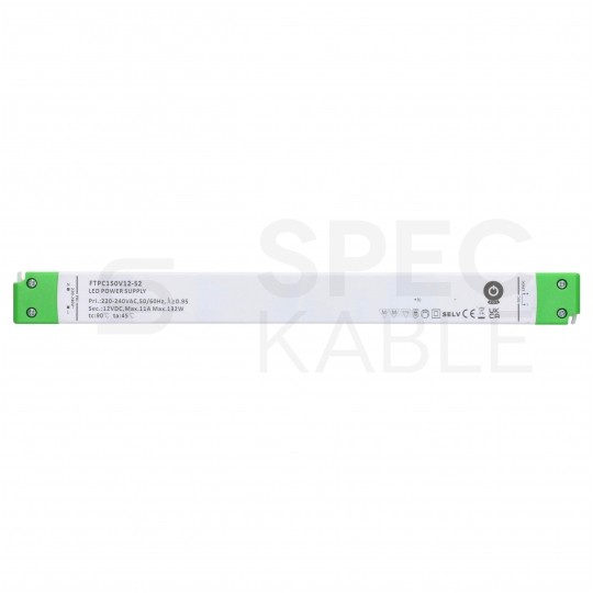 Zasilacz do oświetlenia LED 12V 11A 132W SLIM meblowy POS Power