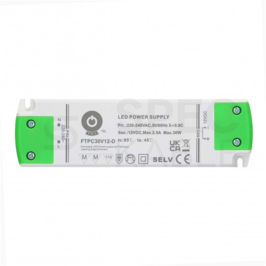 Zasilacz do oświetlenia LED 12V 2,5A 30W ściemnialny meblowy POS Power