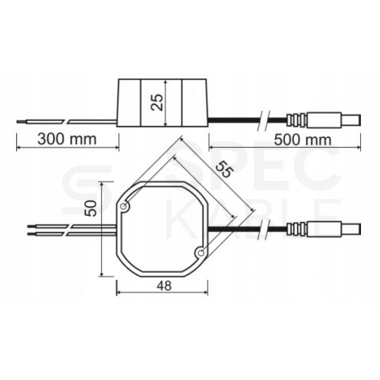 Zasilacz do puszki instalacyjnej 12V 1A 12W uniwersalny Pulsar