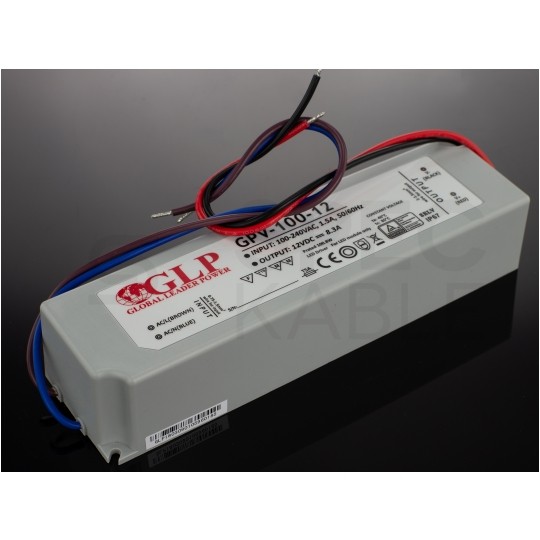 Zasilacz hermetyczny IP67 do oświetlenia LED 12V 8,3A 100W wodoodporny GLP