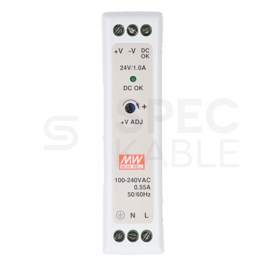 Zasilacz na szynę DIN 24V 1A 20W uniwersalny MDR Mean Well