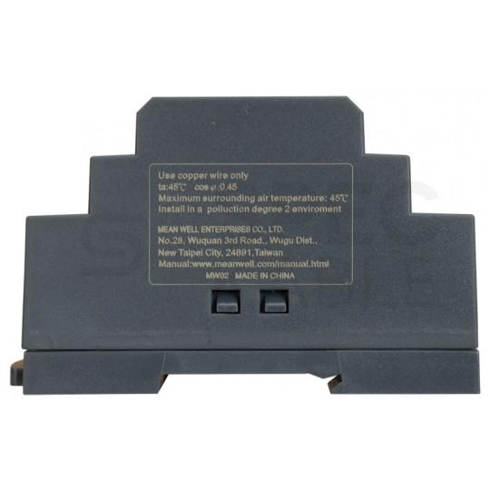 Zasilacz na szynę DIN 24V 2,5A 60W uniwersalny SLIM (3-modułowy) HDR Mean Well