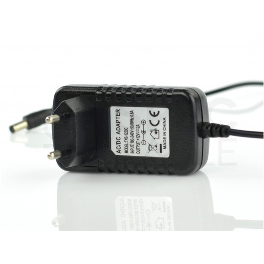 Zasilacz wtyczkowy 12V 2A 24W uniwersalny DC 2,1/5,5 Basic