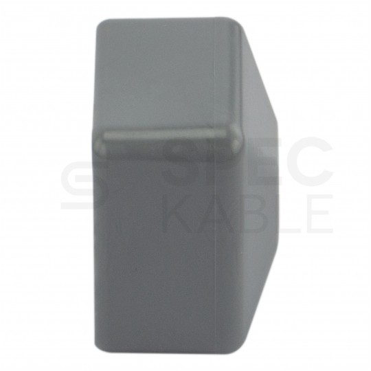 Zaślepka nasadka kwadratowa na szynę 40x40mm do profilu montażowego PV szara