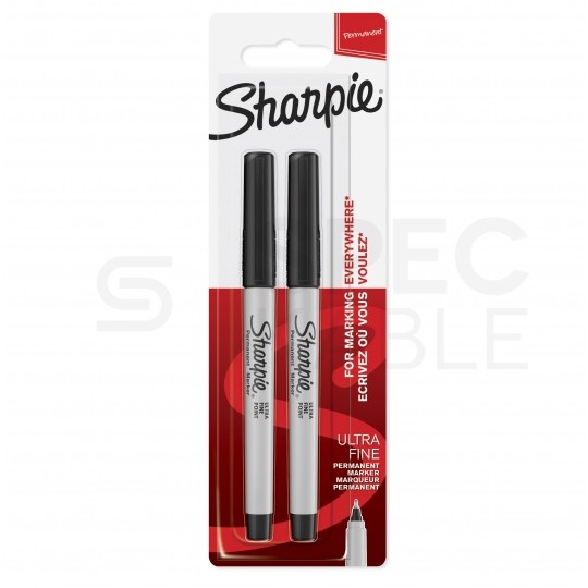 Zestaw 2 Cienkopisów Sharpie Ultra Fine czarnych (końcówka 0,5mm)