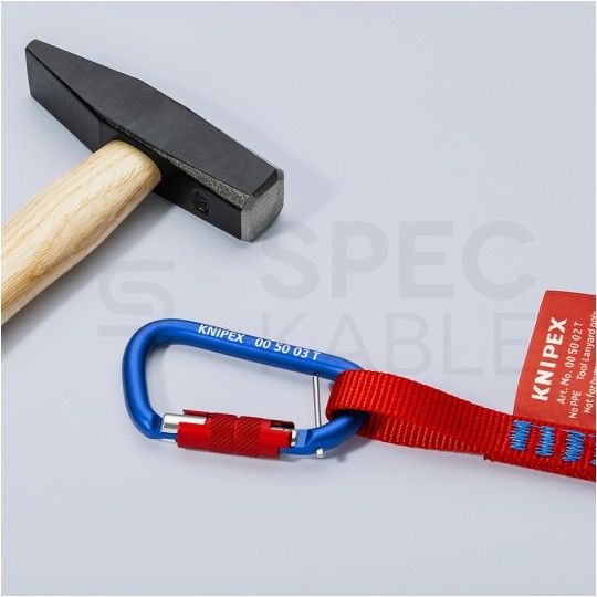 Zestaw 2 karabińczyków TT z kołkami zabezpieczającymi KNIPEX 00 50 03 T BK