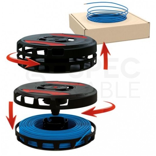 Zestaw 4 rozwijaków kasetowy do kabli i przewodów, stojak na bęben CB 260 CB BOX RUNPOTEC