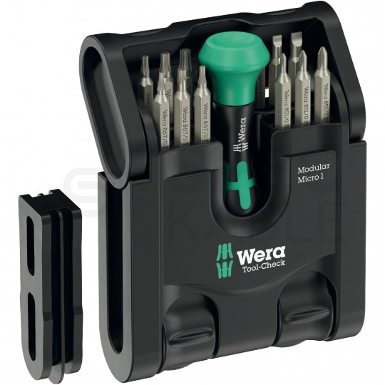 Zestaw bitów 21szt "Tool-Check Modular Micro" WERA