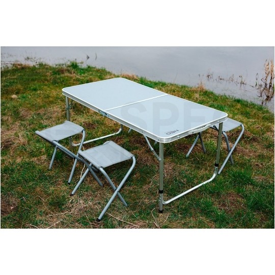 Zestaw biwakowy (stół + 4 krzesła) składany w walizkę NEO 63-159