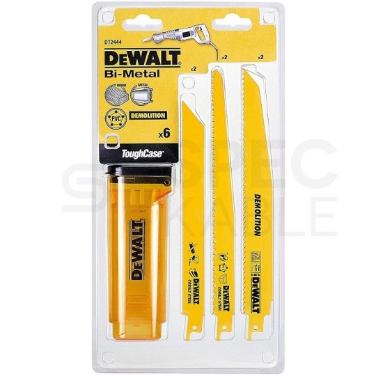 ZESTAW BRZESZCZOTÓW BIMETALOWYCH 6 SZT. DEWALT