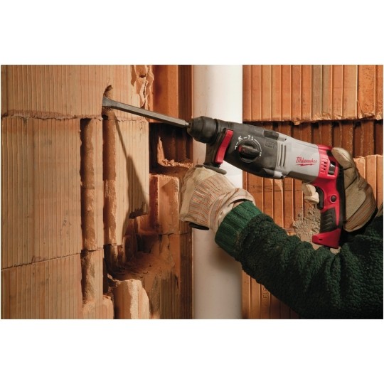 Zestaw dłut SDS-Plus do młotowiertarki do cegły, betonu 3 sztuki: długie + szerokie+ szpicak 250mm MILWAUKEE