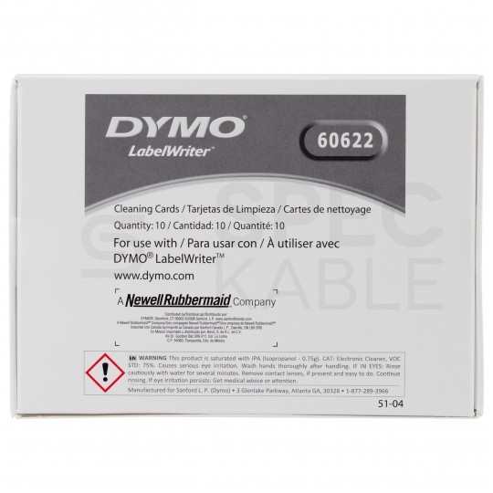 Zestaw do czyszczenia prowadnicy etykiet i głowicy drukarki DYMO Label Writer LW [60622] 10szt