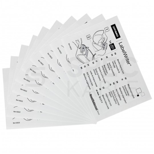 Zestaw do czyszczenia prowadnicy etykiet i głowicy drukarki DYMO Label Writer LW [60622] 10szt