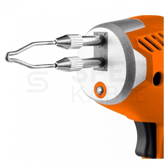 Zestaw do lutowania: lutownica transformatorowa 100W 330°C + akcesoria (pasta lutownicza 10g, końcówki groty lutownicze 3szt) przewód 1,5m wtyczka VDE NEO 19-153