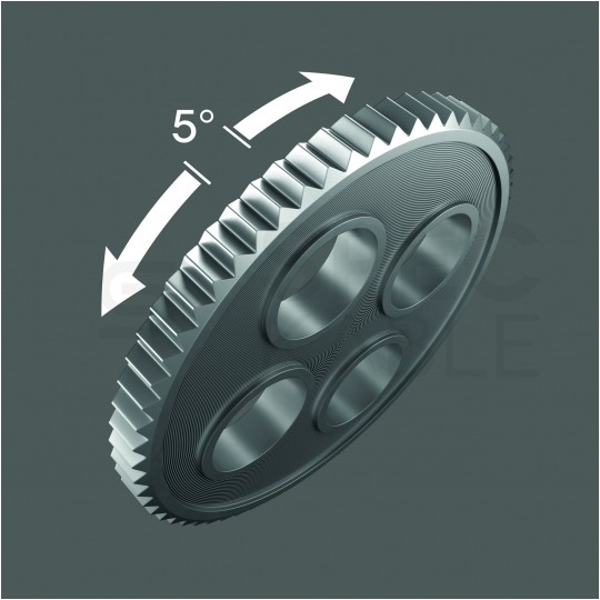 Zestaw grzechotka 1/4 z nasadkami metrycznymi i bitami w etui tekstylnym Zyklop Speed WERA