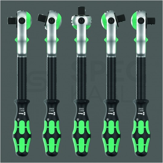 Zestaw grzechotka 1/4 z nasadkami metrycznymi i bitami w etui tekstylnym Zyklop Speed WERA