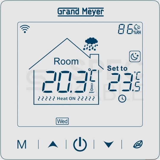 Zestaw grzewczy 300W Mata 1,5m2 (3x0,5m) THM200-015 + termostat SN-20 GRAND MEYER