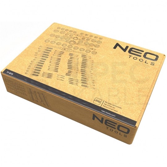 Zestaw gwintowników i narzynek M3-M12, M6-M20 110 elementów w walizce NEO 11-915