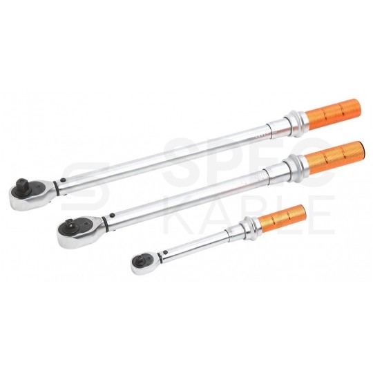 Zestaw kluczy dynamometrycznych 3 sztuki: 1/4" 3/8" 1/2" 5-350Nm + walizka NEO 08-843