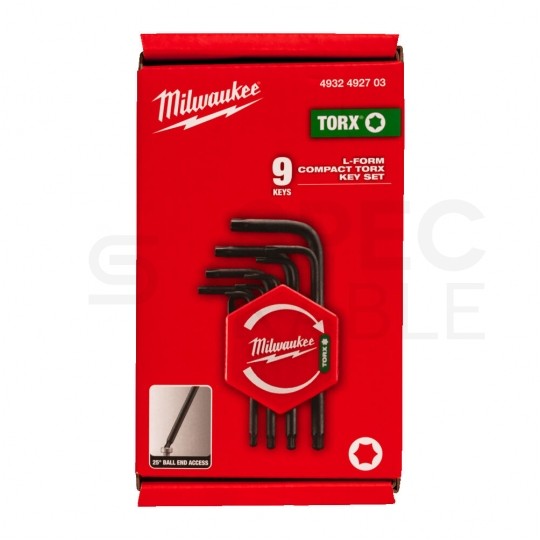 Zestaw kluczy imbusowych MINI Torx T8-T40 9szt. MILWAUKEE