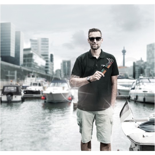 Zestaw kluczy imbusowych trzpieniowych z kulką 9szt 1,5-10 Hex-Plus WERA