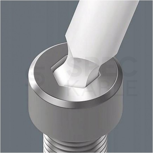 Zestaw kluczy imbusowych trzpieniowych z kulką i zawieszką 1,5-10 9szt. Hex-Plus kolor WERA