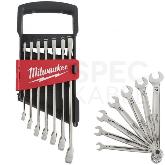 Zestaw kluczy płasko-oczkowych MAXBITE 7szt. 8-17mm MILWAUKEE