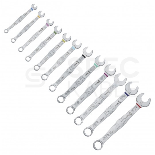 Zestaw kluczy rowerowych płaskich w rozmiarach od 6mm do 15mm w etui 12 elementów Bicycle Set 12 WERA